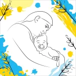 baby with mom Ukrainian